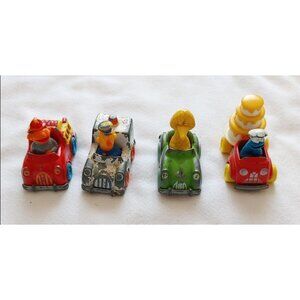 Sesame Street Vintage Lot of 4 Die Cast Cars Hasbro Muppet 80s Vintage Toys